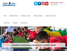 Tablet Screenshot of futbolbaseinternacional.com